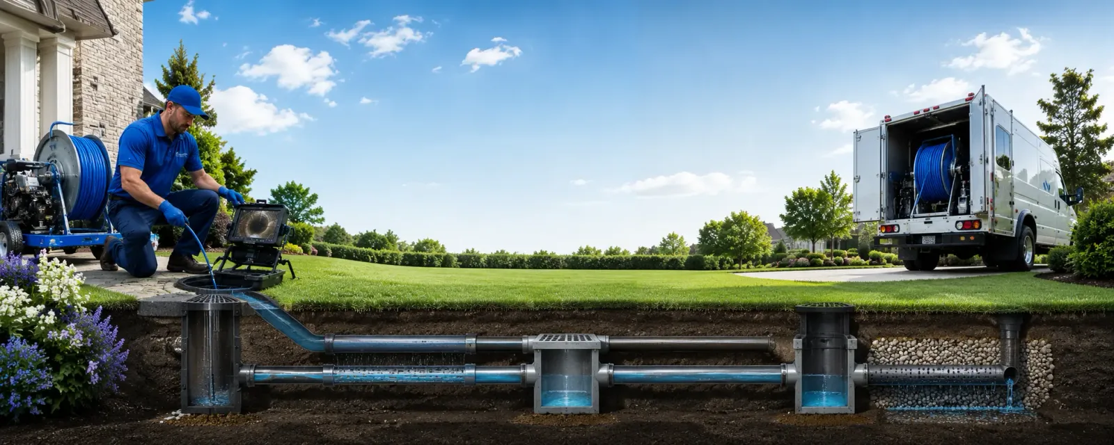 Outdoor drain cleaning information for Efland, NC